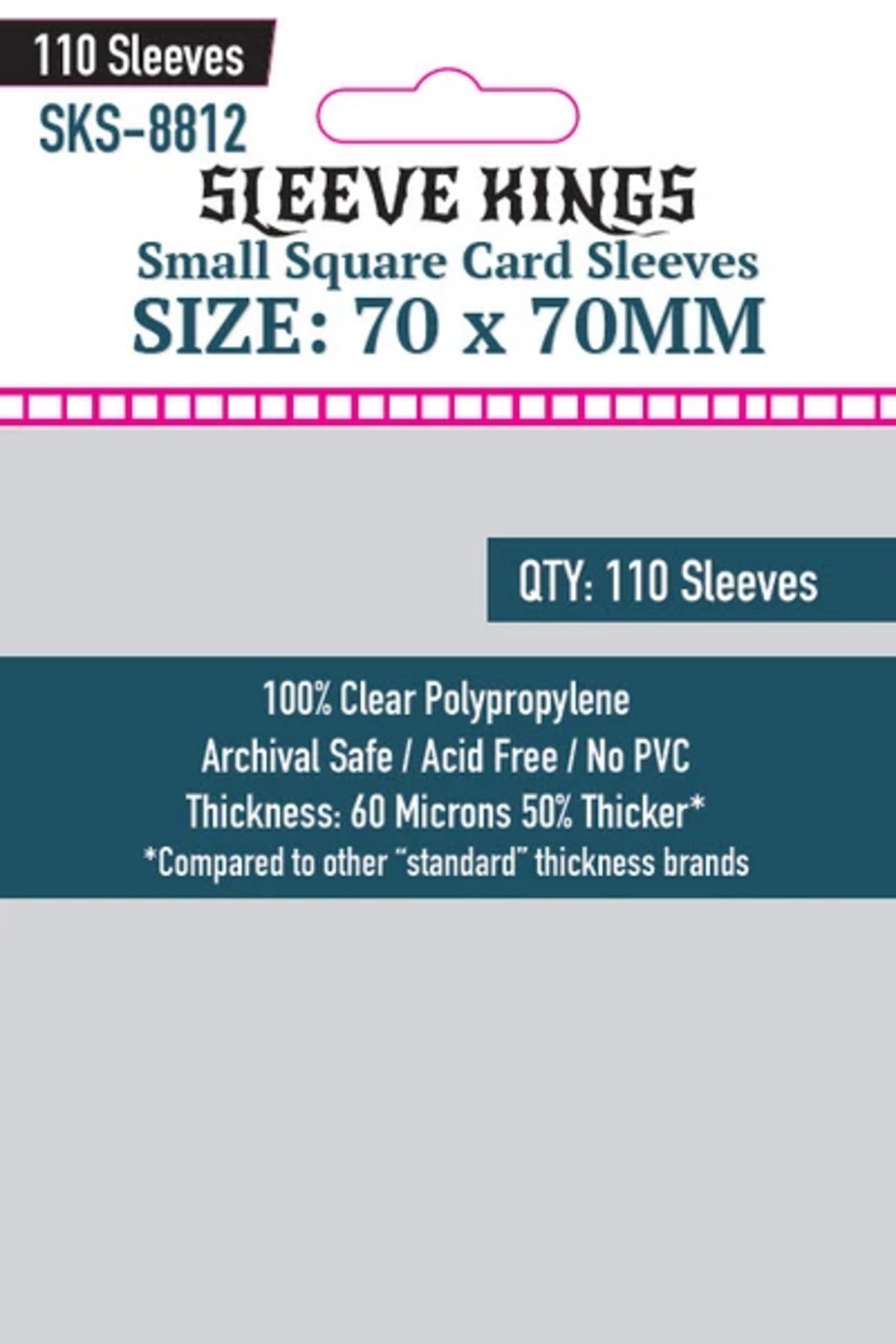 Micas Sleeve Kings Small Square 70 x 70 mm