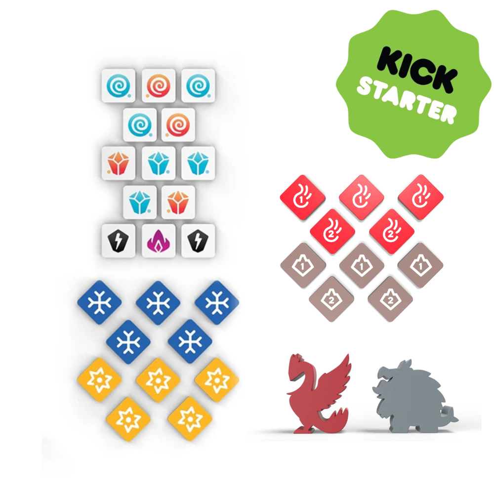 Casting Shadows KS Edition + Ice Storm + Molten Rock KS + Tokens de Madera