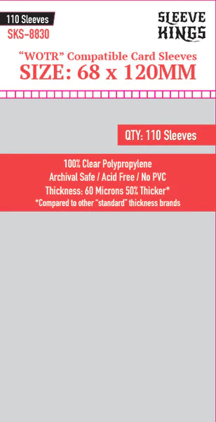 Micas Sleeve Kings "WOTR" Compatible 68 x 120 mm