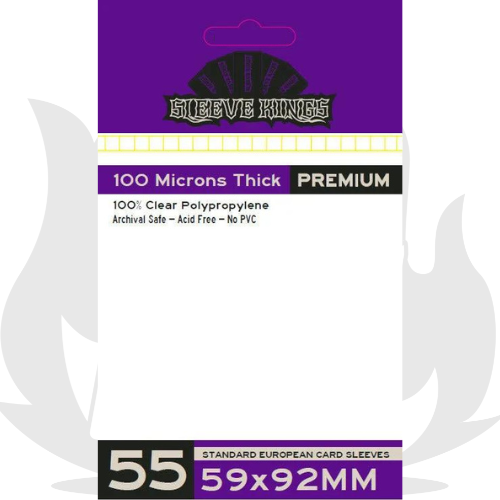 Micas Sleeve Kings Premium Euro 59 x 92 mm malditosdados Micas Sleeve Kings Premium Euro 59 x 92 mm malditosdados