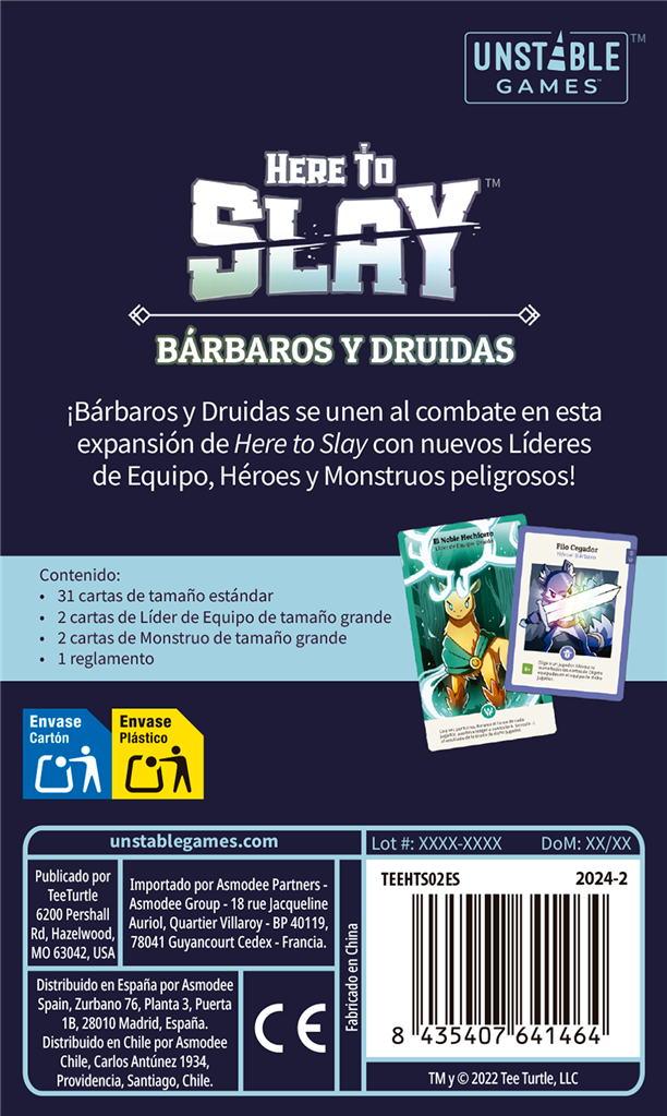 Here to Slay: Bárbaros y Druidas (español)