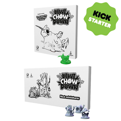 Kiwi Chow Down Nest Miniatures + Expansión 5to Jugador (Kickstarter)