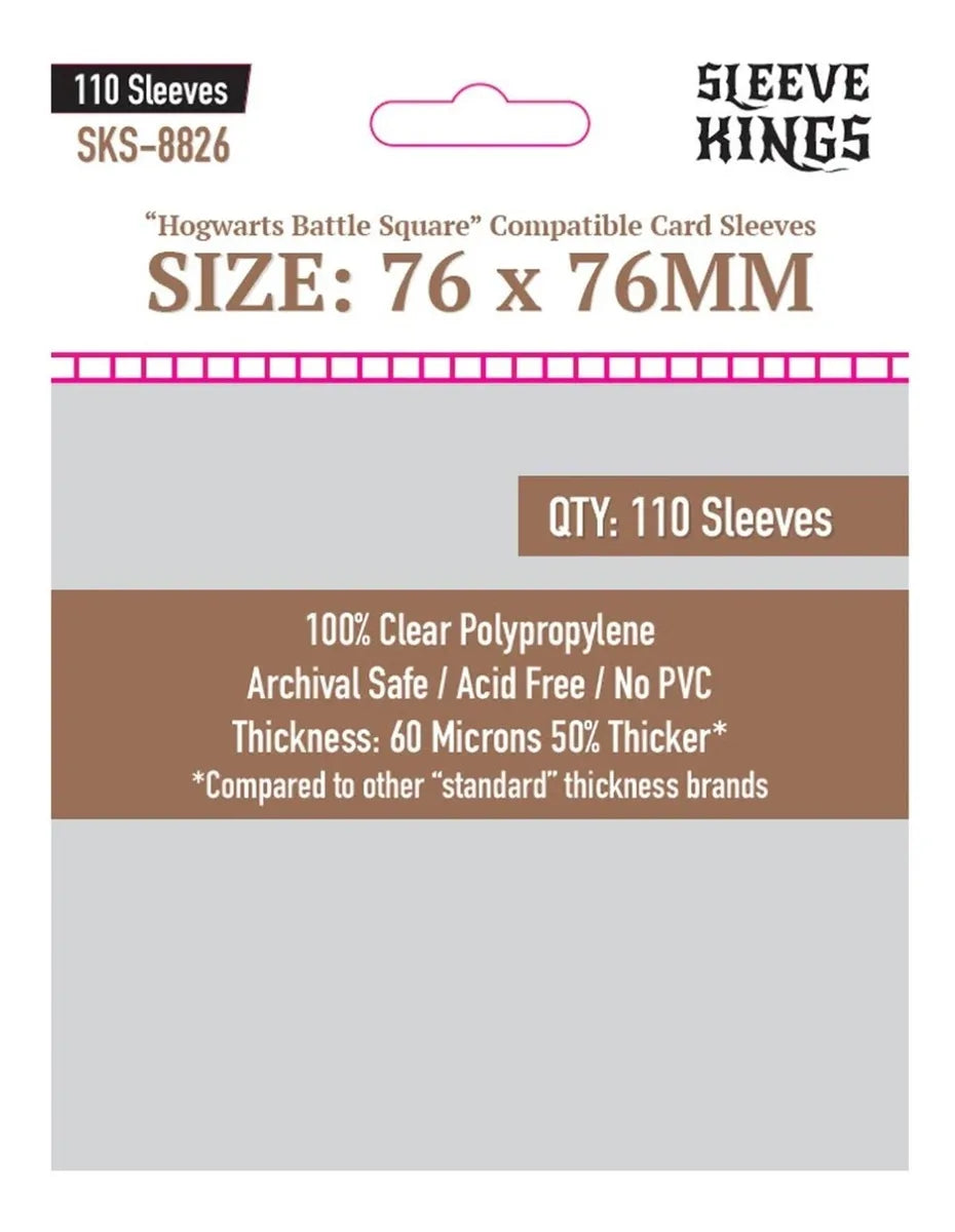 Micas Sleeve Kings "Hogwarts Battle Square" 76 x 76 mm