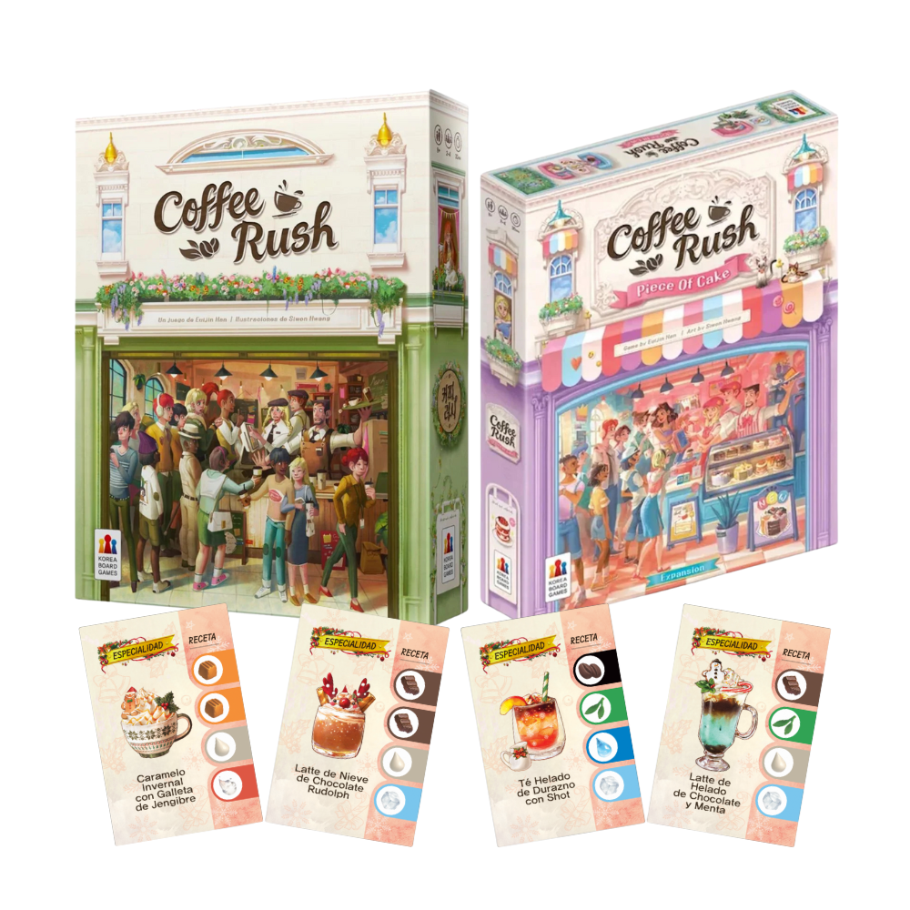 Coffee Rush + Piece of Cake + Cartas Promo 1 y 2 (español)