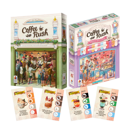 Coffee Rush + Piece of Cake + Cartas Promo 1 y 2 (español)