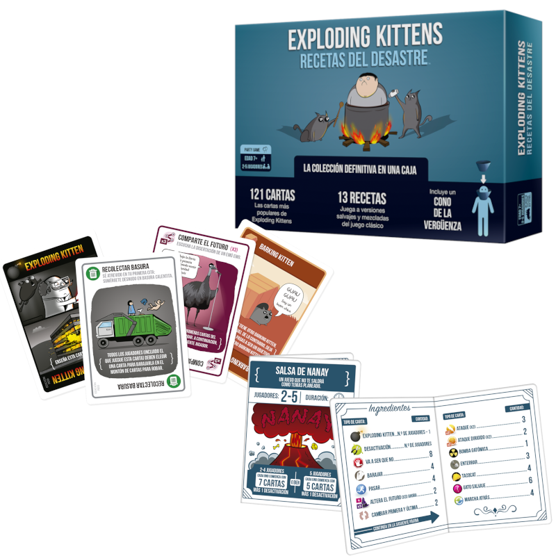 Exploding Kittens: Recetas del Desastre (español)