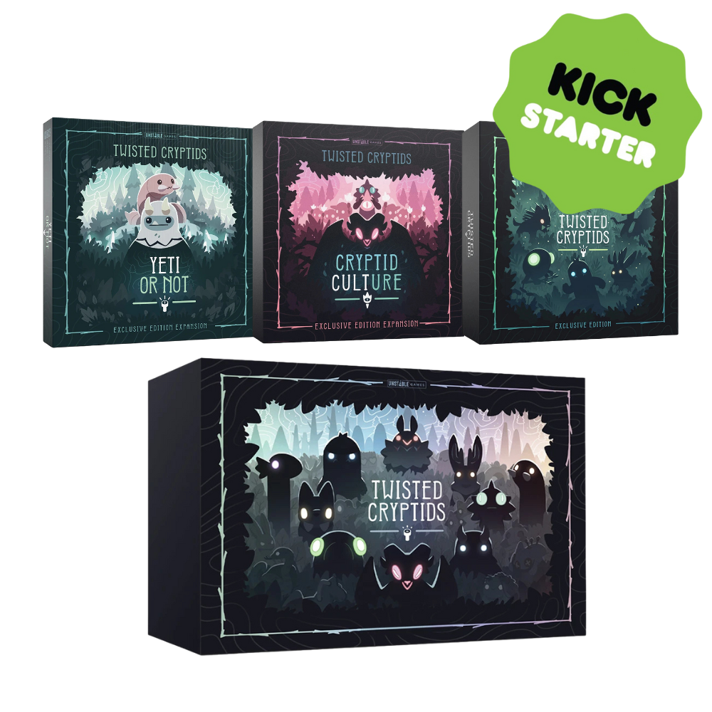 Twisted Cryptids Exclusive Edition + Yeti or Not Exclusive + Cryptid Culture Exclusive + Big Box (Kickstarter)