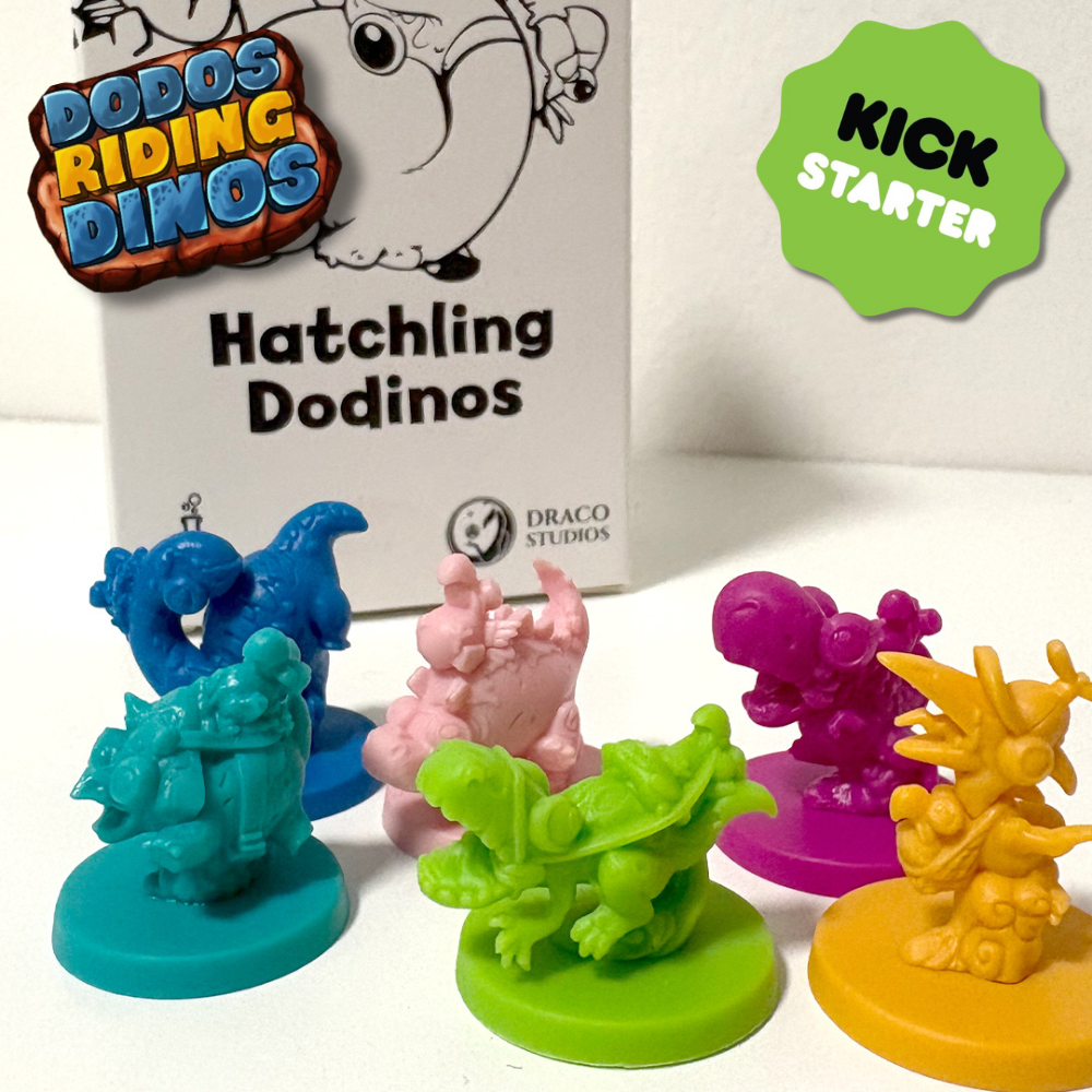 Dodos Riding Dinos: Baby Dodino Miniatures (Kickstarter)