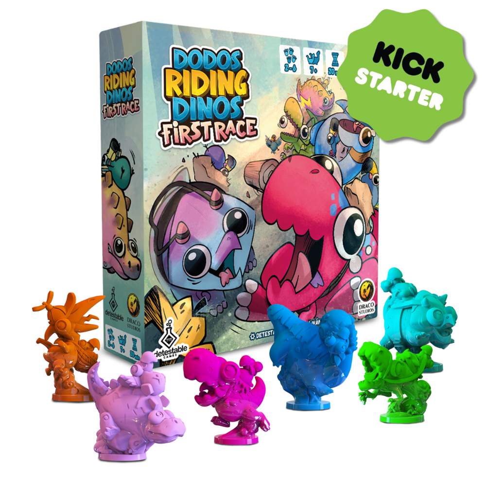 Dodos Riding Dinos: First Race + Miniaturas (español)